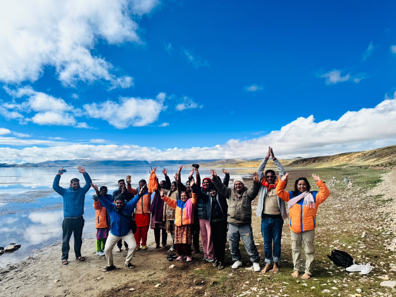 Group with Guru Pandey at Kailash Mansarovar